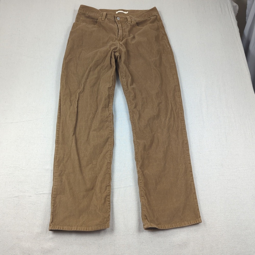 Levis Jeans Womens 30 Khaki Corduroy 94 Baggy Wide Leg Boho